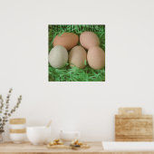 Franse markt voor eieren poster (Keuken)