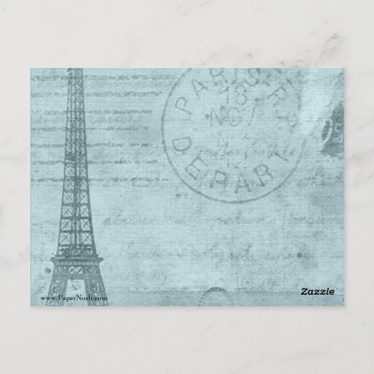 Franse Masquerade Briefkaart (Achterkant)