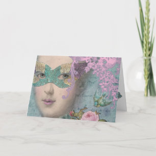 Franse Masquerade Kaart
