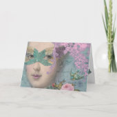Franse Masquerade Kaart (Voorkant)