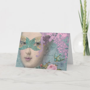 Franse Masquerade Kaart