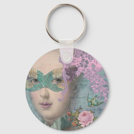 Franse Masquerade Sleutelhanger (Voorkant)