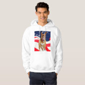 Franse Mastiff American Pride Hoodie (Voorkant volledig)
