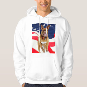 Franse Mastiff American Pride Hoodie