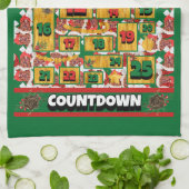 Franse Mastiff Countdown Kerst Adventskalender Theedoek (Gevouwen)
