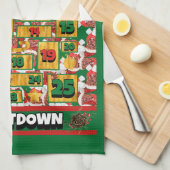 Franse Mastiff Countdown Kerst Adventskalender Theedoek (Quarter Fold)