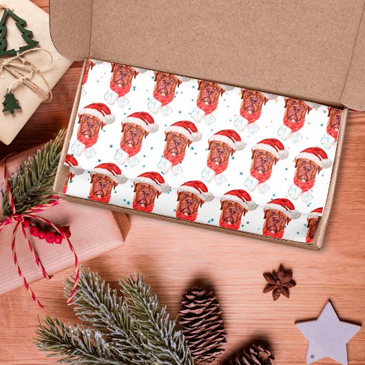 Franse Mastiff Hondenras Kerstmis Tissuepapier