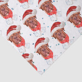 Franse Mastiff Hondenras Kerstmis Tissuepapier (Detail)