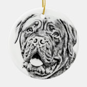 Franse Mastiff Keramisch Ornament (Voorkant)
