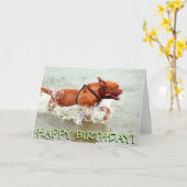 Franse Mastiff verjaardagskaart Kaart (Gele Bloem)