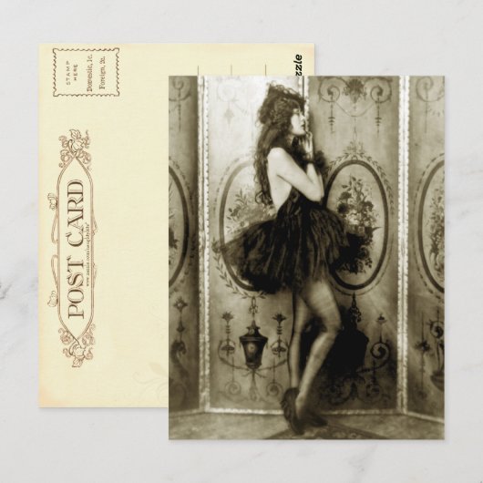 Franse meisjes Foto Briefkaarten (Voorkant / Achterkant)