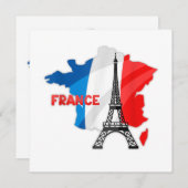 Franse meisjes, frankrijk vlag kinder, frankrijk v kaart (Voorkant / Achterkant)