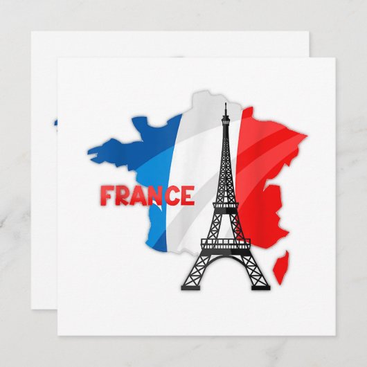 Franse meisjes, frankrijk vlag kinder, frankrijk v kaart (Voorkant / Achterkant)