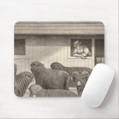 Franse merino-schapen muismat (Met muis)