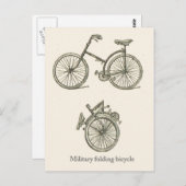 Franse militaire vouwfiets briefkaart (Voorkant / Achterkant)