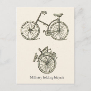 Franse militaire vouwfiets briefkaart