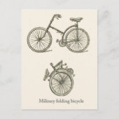 Franse militaire vouwfiets briefkaart (Voorkant)