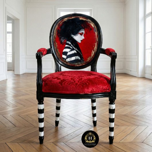 Franse Mime Gestreepte Mode Decoupage Tissuepapier