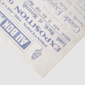  Franse Mode Ad Blue Lady Decoupage Tissuepapier (Detail)