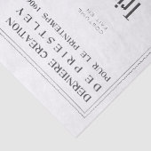 Franse Mode Ad  Dame Paarse Decoupage Tissuepapier (Detail)