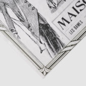 Franse Mode Advertentie Lady Lijst Decoupage Tissuepapier (Detail)