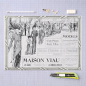 Franse Mode Advertentie Lady Lijst Decoupage Tissuepapier (Craft)