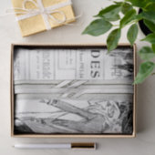 Franse Mode Advertentie Lady Lijst Decoupage Tissuepapier (Geschenk)