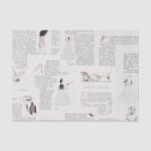 Franse Mode Art Deco Couture  Tissuepapier (Voorkant)