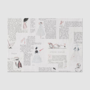 Franse Mode Art Deco Couture  Tissuepapier
