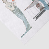 Franse Mode Dames Art Deco Decoupage Scraps Tissuepapier (Detail)