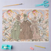 Franse Mode en Bloemen Decoupage Tissue Paper Tissuepapier (Craft)