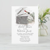 Franse Mode en Protea Vrijgezellenfeest Kaart (Staand voorkant)