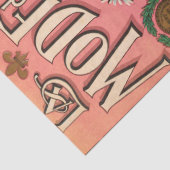 Franse Mode Ephemera ontkoppeling Tissuepapier (Detail)