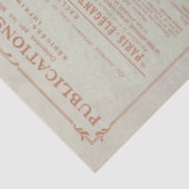 Franse Mode Magazine  groen ontkoppelen Tissuepapier (Detail)