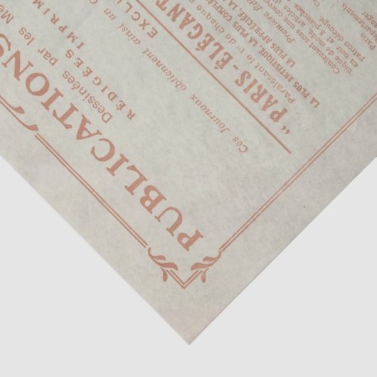 Franse Mode Magazine  groen ontkoppelen Tissuepapier (Detail)