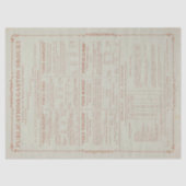 Franse Mode Magazine groen ontkoppelen Tissuepapier (Voorkant)