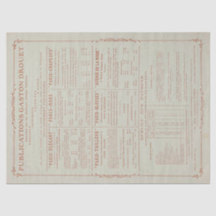 Franse Mode Magazine  groen ontkoppelen Tissuepapier