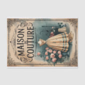 Franse Mode Poster 1 Decoupage Papier (Voorkant)