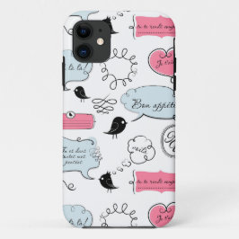 Franse mode stijl spraakballonnen Case-Mate iPhone case