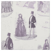  Franse Mode Toile Paars en White Stof (Swatch)