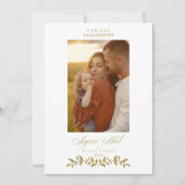 Franse Modern Elegant Chic-kerstfotoserie Feestdagenkaart (Voorkant)