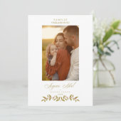 Franse Modern Elegant Chic-kerstfotoserie Feestdagenkaart (Staand voorkant)