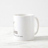 Franse Moeder 99 Procent Gecaffeïneerde Grappige K Koffiemok (Voorkant rechts)