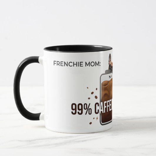 Franse Moeder 99 Procent Gecaffeïneerde Grappige K Mok (Links)