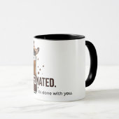 Franse Moeder 99 Procent Gecaffeïneerde Grappige K Mok (Voorkant rechts)