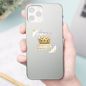 Franse Moeder Better Dan Gewone Moeder Koningin De Sticker (Telefoon)