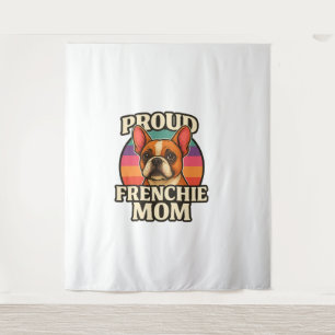 Franse Moeder Cute Franse Bulldog Hond Liefhebber Wandkleed