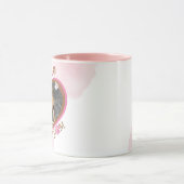 Franse Moeder Franse Bulldog Aangepaste Fotobeker Mok (Midden)