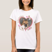 Franse Moeder Franse Bulldog Foto Persoonlijk T-shirt (Voorkant)