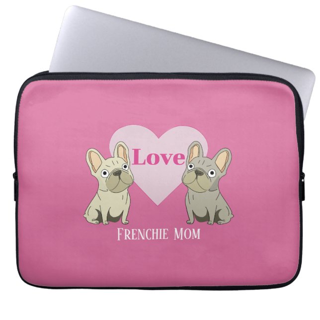 Franse Moeder Laptop Sleeve (Voorkant)